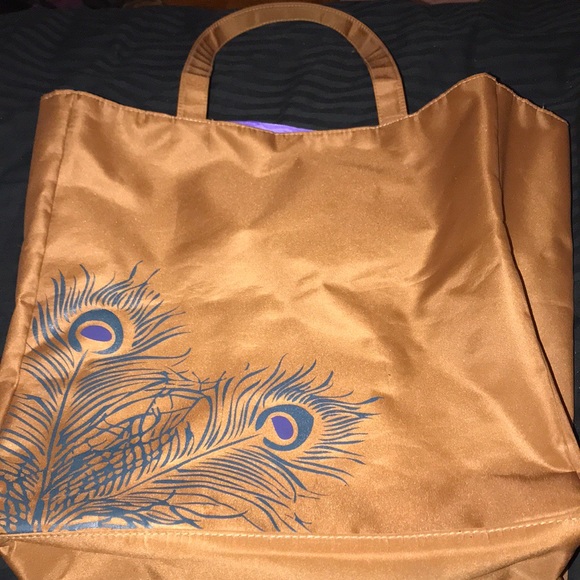 Peacock Feather Tote - Picture 2 of 7